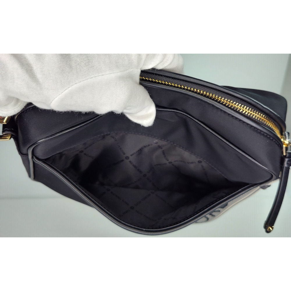 Michael Kors Jet Set Large Nylon Gabardine Crossbody Bag - Black - NWOT - Picture 8 of 13